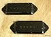 A Set of P-90 Dog-ear Pickup Covers 50/52mm Pole Spacing, Black