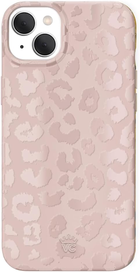 VELVET CAVIAR Leopard Cheetah Print Phone Case for iPhone 15 for Women - Compatible with MagSafe - 10ft Drop Tested - Girly Cute Protective Designer Cover - Nude Neutral Beige Aesthetic