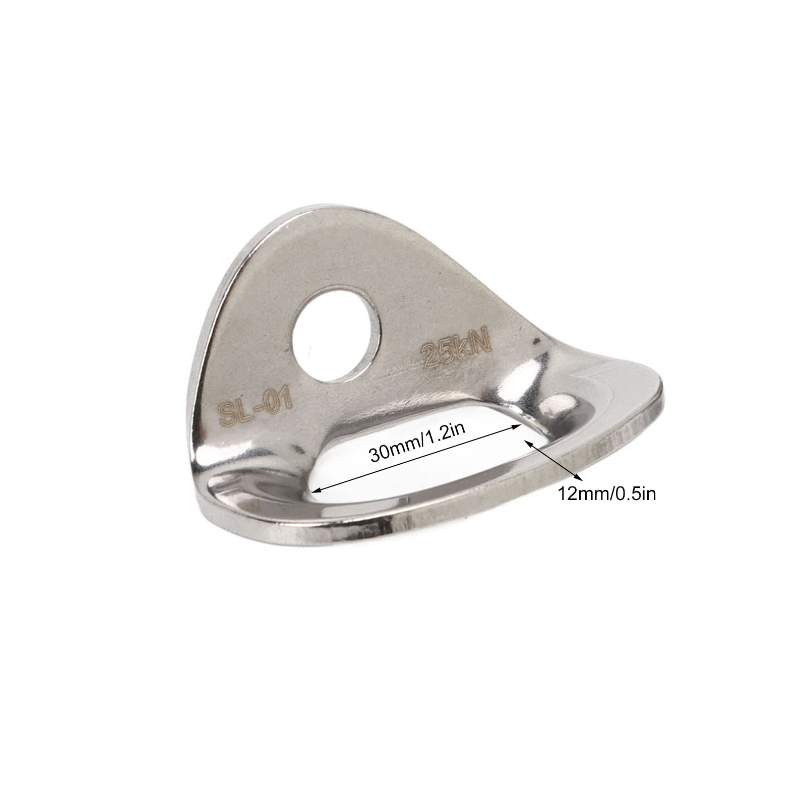 equlup Climbing Hanger, 2Pcs Climbing Bolt Hanger Stainless Steel Climbing Anchor Large Bearing Capacity Rock Climbing Anchor for Carving Aerial Work