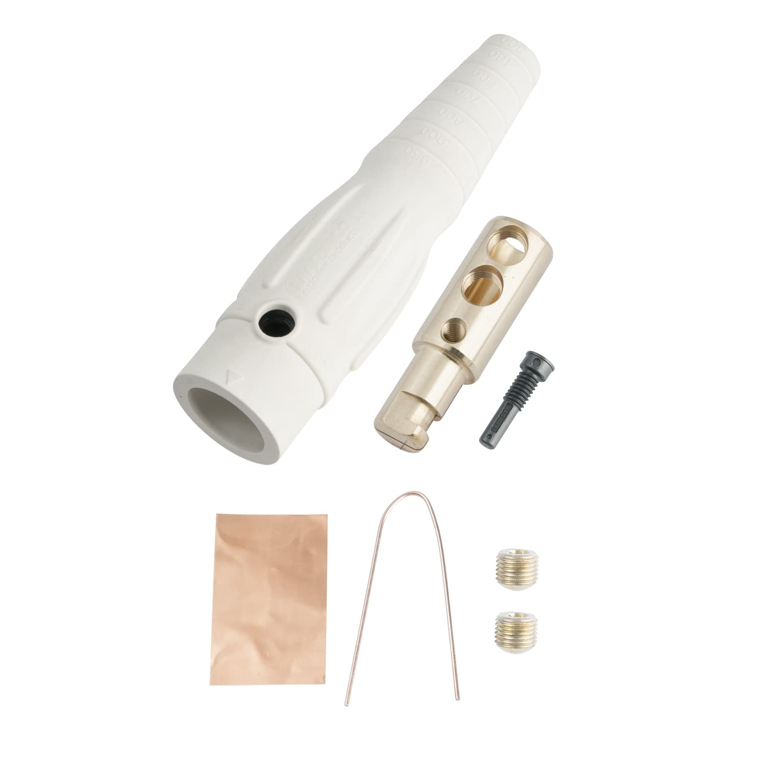 Marinco Power Products CLS1820MB-B CLS 18 Series Inline Ballnose (400A/ 600V) #2-2/0 AWG Male - White (B)