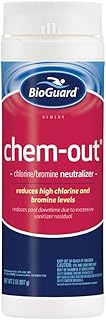 BioGuard ChemOut, 2 lb, Neutralizes High Chlorine & Bromine Levels, Reduces Pool Downtime, Suitable for All Pool Types