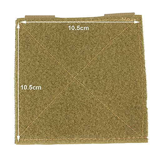 ROCOTACTICAL Molle Tactical Bag Patch Panel Accessory, Patches Display Board Tactical Molle Hook and Loop Molle Panel for Badges and Insignia Patches- 4x4 inches, 2pack (TAN) by ROCOTACTICAL - Image 3