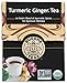 Organic Turmeric Ginger Tea - Kosher, Caffeine Free, GMO-Free - 18 Bleach Free Tea Bags (2 Pack)