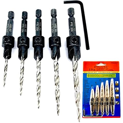 FTG USA Countersink Drill Bit Set for Woodworking Cover