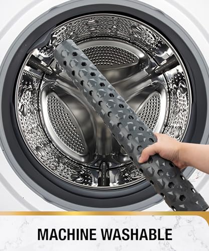 Image of HITSLAM Shower Mat Anti Slip, Square Bath Mat for Tub Non Slip with Suction Cups and Drain Holes, 21x21 Inch Bathroom Shower Stall Floor Mat, Machine Washable, Soft on Feet, Dark Grey
