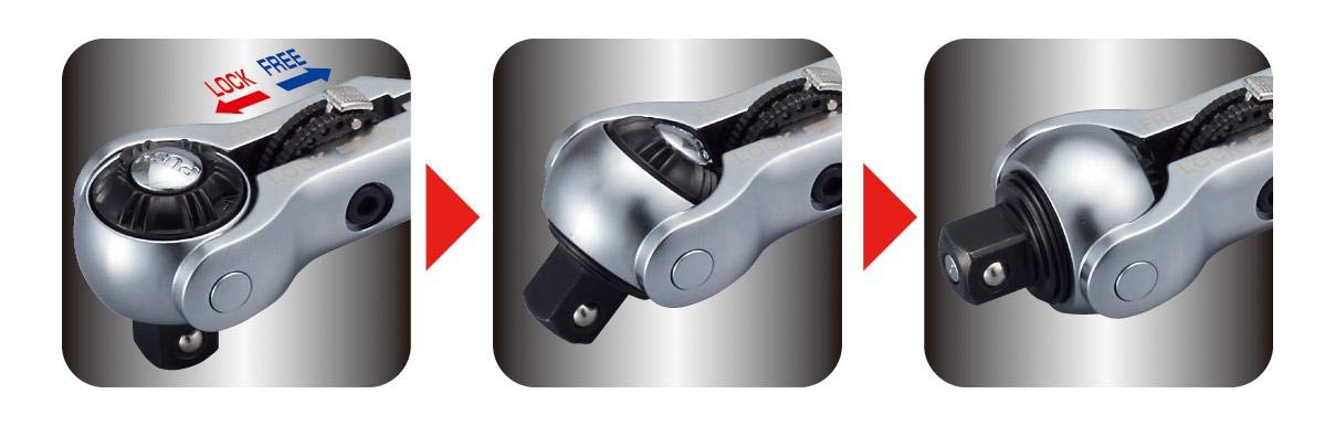 TONE Ratchet Handle - 3/8" Drive -8