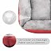 wuuhoo® Hundebett Lucky 60cm für kleine und mittelgroße Hunde - weiches Haustierbett, waschbares Hundekörbchen für Hund oder Katze, Flauschiger Hundekorb - rot