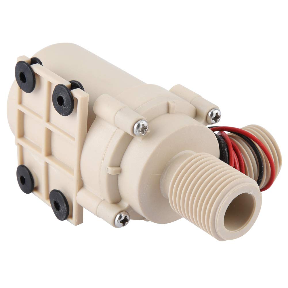 Jectse 24V Wasserpumpe, 24V 8L/min Zirkulationswasserpumpe, Bürstenloser Motor, Solar Heiß-/Kühlwasserpumpe für Wasserzirkulationssystem, Kühlsystem, Solarthermieanlage