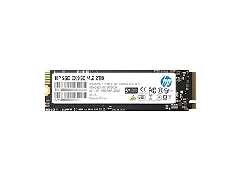 内蔵型SSD HP NVME PCI-express SSD EX950 M.2 2TB HP EX950 M.2 2280 2TB PCle Gen3 x4, NVMe1.3 3D NAND Internal