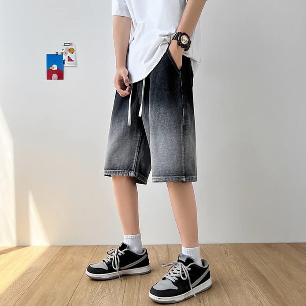 Amazon | [NOMSOCR] グラデーション デニムショーツ