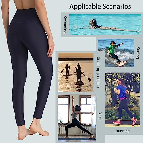 Image of Ubestyle UPF 50+ High Waist Women's Swim Pants Swim Leggings Swimming Tights Rash Guard Pants Sun Protective