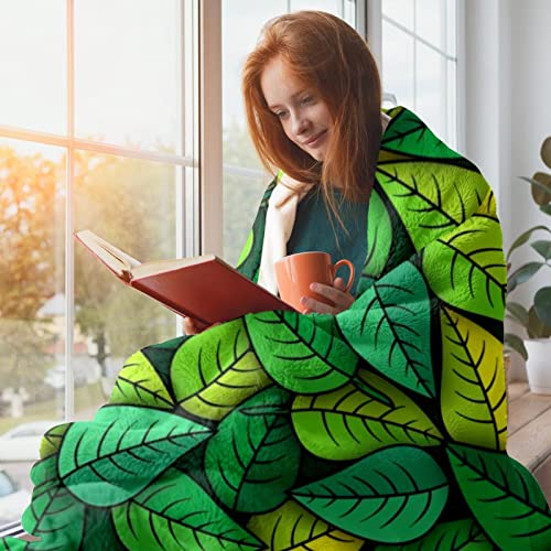 Couverture polaire douce plaid canapé lit jeté de lit vert