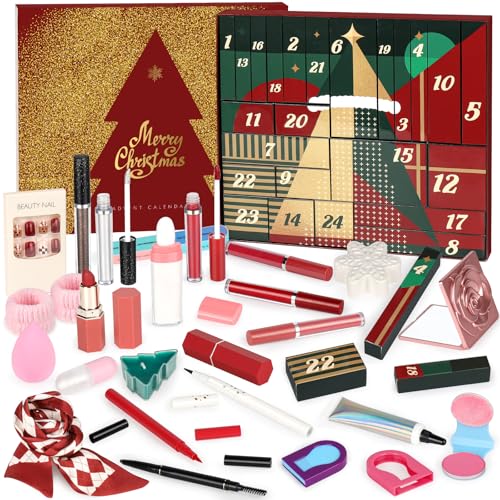 Makeup Advent Calendar 2025 for Teen Girls, 24 Individually Boxed Christmas Countdown Beauty Advent...