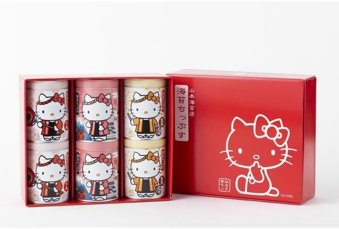 Amazon.co.jp: 山本海苔店 はろうきてぃ 海苔ちっぷす 6缶セット