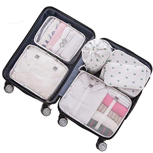 Adwaita 6 Set Packing Cubes, Travel Luggage Packing Organizers (Cactus) Adwaita 6 Set Packing Cubes, Travel Luggage Packing Organizers (Cactus)