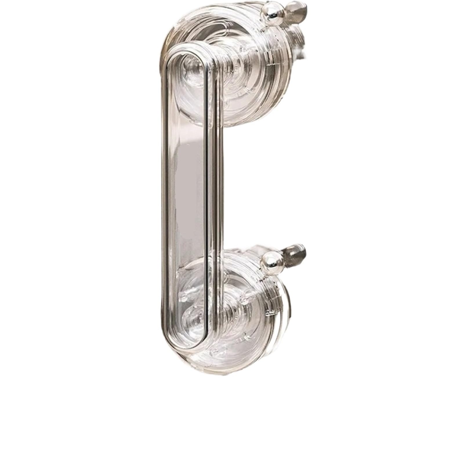 Fjixuo Transparent 1Pcs Suction Cup Glass Door Handle, No Punching, Bathroom Sliding, Strong Armrest, Window Cabinet, Refrigerator For Bathrooms, Kitchens(Transparent)