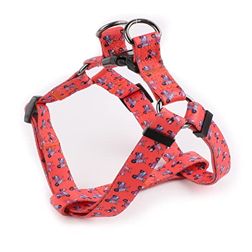 No Pull Dog Harness Breathable Adjustable Comfort,Walking Training Assistance Chest,with Strong Handle Front Clip Harness