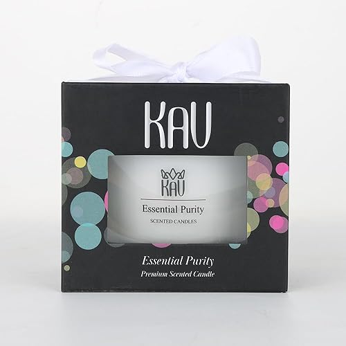 Miniatura 3 de KAV - Velas perfumadas pequeñas de 3.00 oz  KAV Essential Purity Decoración del hogar, aromaterapia natural, vela premium para el hogar, mujeres,