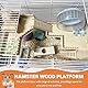 Hamster-Holzplattform, Chinchilla-Käfig-Zubehör, Hamsterleiter, Holzplattform, Sprungbrett, Kletterleiter für Kleintiere und Chinchilla, Meerschweinchen, Hamster, Rattenkäfig