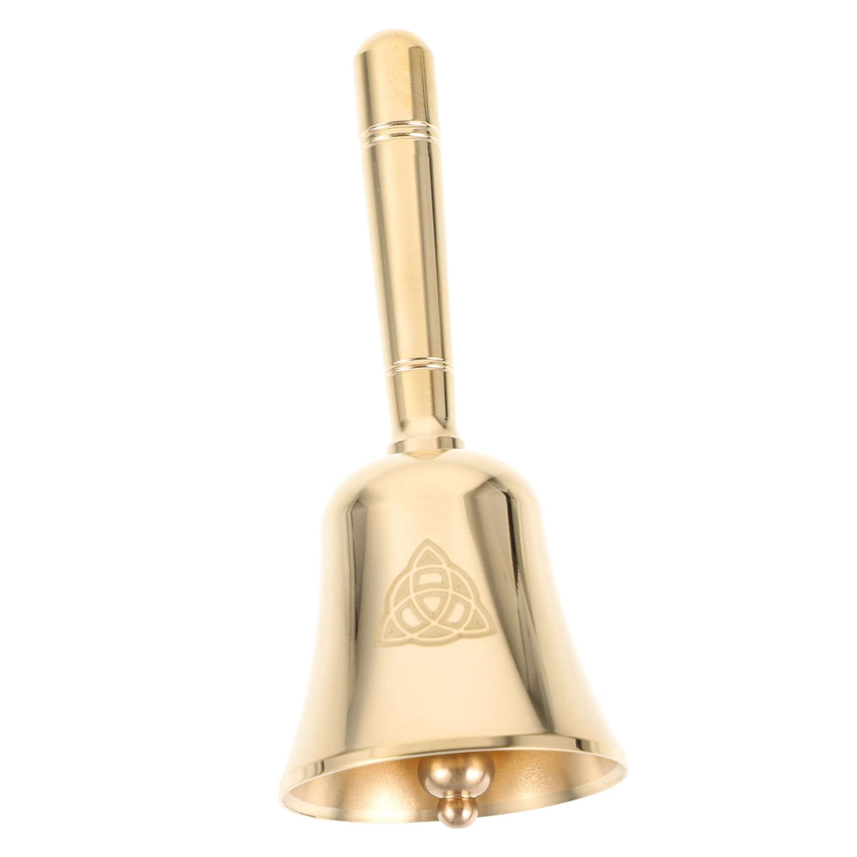 Garneck Mini Altar Hand Bell for Restaurant Bar Sound Call Bell for Service Ritual Parties and Events Lightweight Portable Design