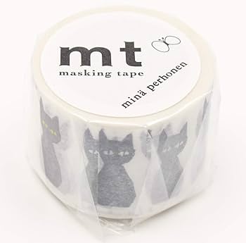 Amazon | カモ井加工紙 マスキングテープ mt ミナペルホネン kuro-neko