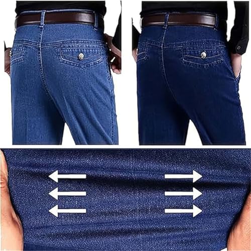 Jettjeans3 - Men's Classic Straight Fit Stretch Jeans, JettJeans for Men, Men's High Waist Straight Slim Fit Jeans4