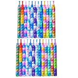 Mantiene el enfoque - El uso de juguetes para calmarse, como pulseras pop it o bubble fidget portátiles, ayuda a restaurar su estado de ánimo y promueve la estabilidad emocional en entornos estresantes o desconocidos. Ideal para aquellos con ADD y ADHD, una pulsera antiestrés es una adición excelente a la lista de contenedores sensorial en casa o en el salón de clases.