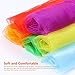 KUYYFDS Kids' Instrument Accessories, Sensory Scarves 12Pcs Juggling Scaves 60 x 60cm Gymnastics Dance Scarves Square Performance Sensory Towels for Nursery Children's Show