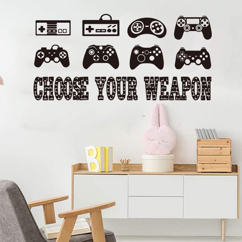 GADGETS WRAP Vinyl Decal Sticker Choose Your Weapon Video Gaming Zone Gamer (Item Finish Size : 105cm x 52cm)-image-49