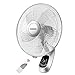 SILOLA Ventilatore Industriale da Parete Ventilatore oscillante da 16 Pollici Montato a Parete Bianco telecomandato - Ventilatore da Parete 40W, Risparmio energetico