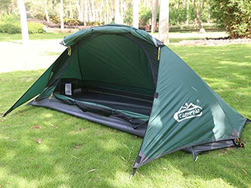 Camppal 1 Person Tent For Camping Hiking Mountain Hunting Backpacking Tents 4 Season Resistance To Windproof Rainproof And Waterproof #TOP4