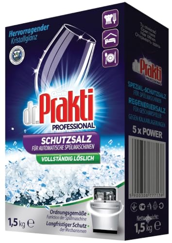 DR. PRAKTI Professional Sel Lave-Vaisselle - 1,5 kg Anti-Calcaire Protection