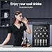 Antarctic Star Beverage Refrigerator Cooler 68 Can, Mini Fridge with Glass Door for Beer Drinks Wine,Freestanding Small Fridge with Electronic Temperature Control for Home and Bar,1.7 cu.ft
