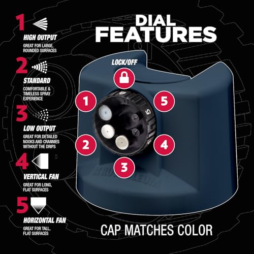 Image of Rust-Oleum Stops Rust Custom 5-in-1 Spray Paint, Matte Elderberry | Rust Preventive Enamel, Multi Surface (Metal, Wood and More), Adjustable Dial for Better Control, Fast Dry, Comfort Tip