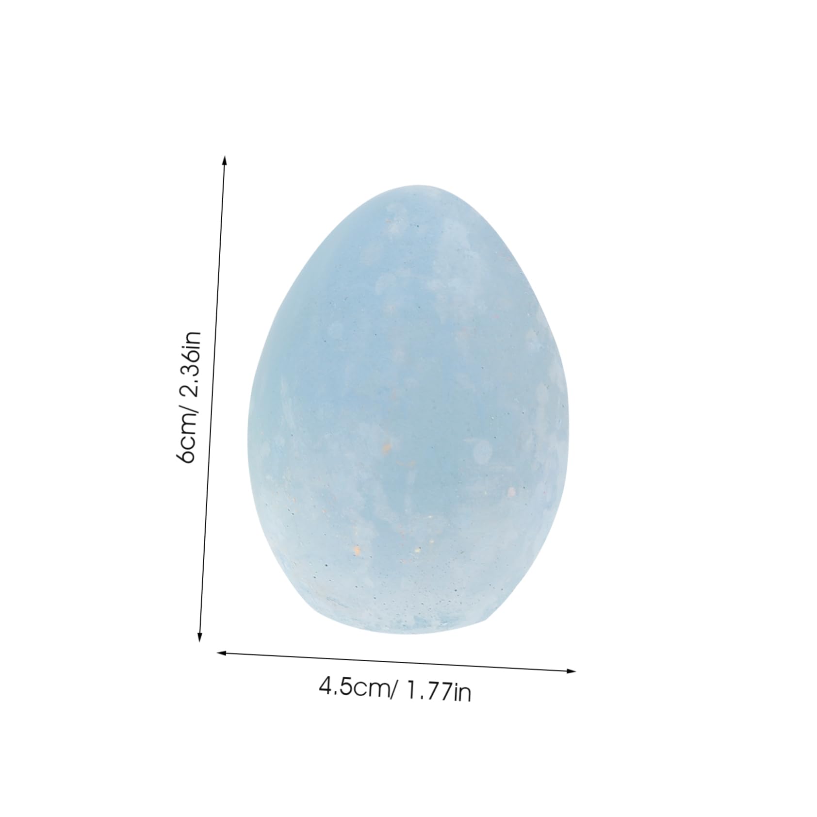 SEWACC 6pcs Chalkboard Chalk Blocks for Kids Eggs Shaped Washable Art Chalk Pencils