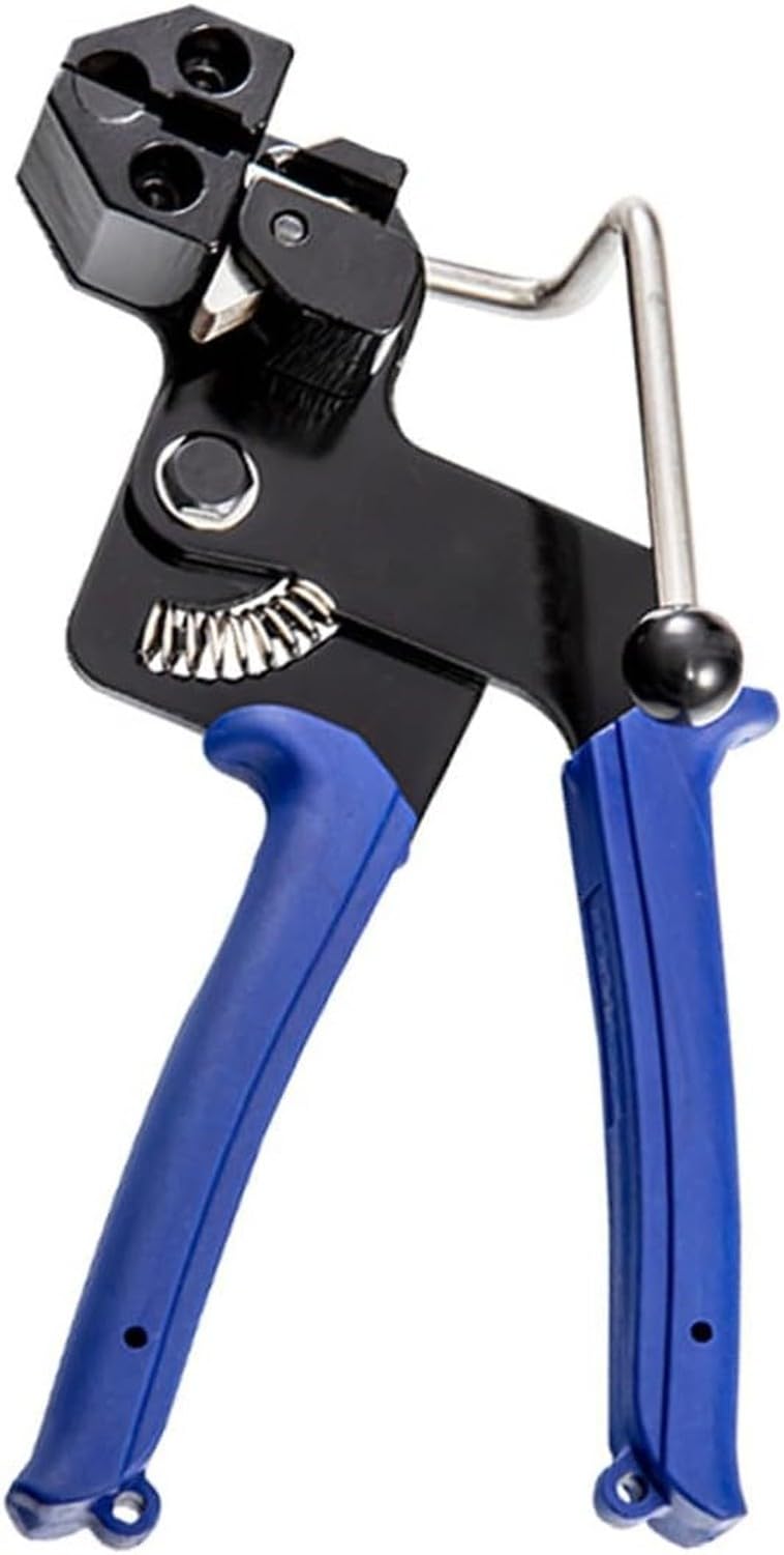 Alicates Tensores de Brida Metálica de Acero Inoxidable con 200 Bridas Autoblocantes Cortador de Precisión para Vallas Tuberías Uso Industrial Exterior