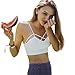 Produktbild HugeStore Damen Frauen Sexy Cross Bra Crop Tops Bralette Bluse Bustier BH Weste Oberteile Strand Bra Weiß