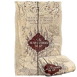 marauder's map fleece blanket