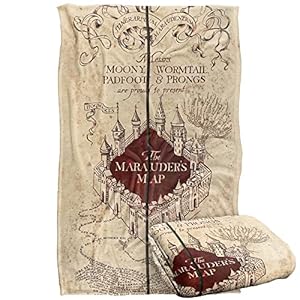 Harry Potter Marauder’s Map Officially Licensed Silky Touch Super Soft Throw Blanket 36″ x 58″