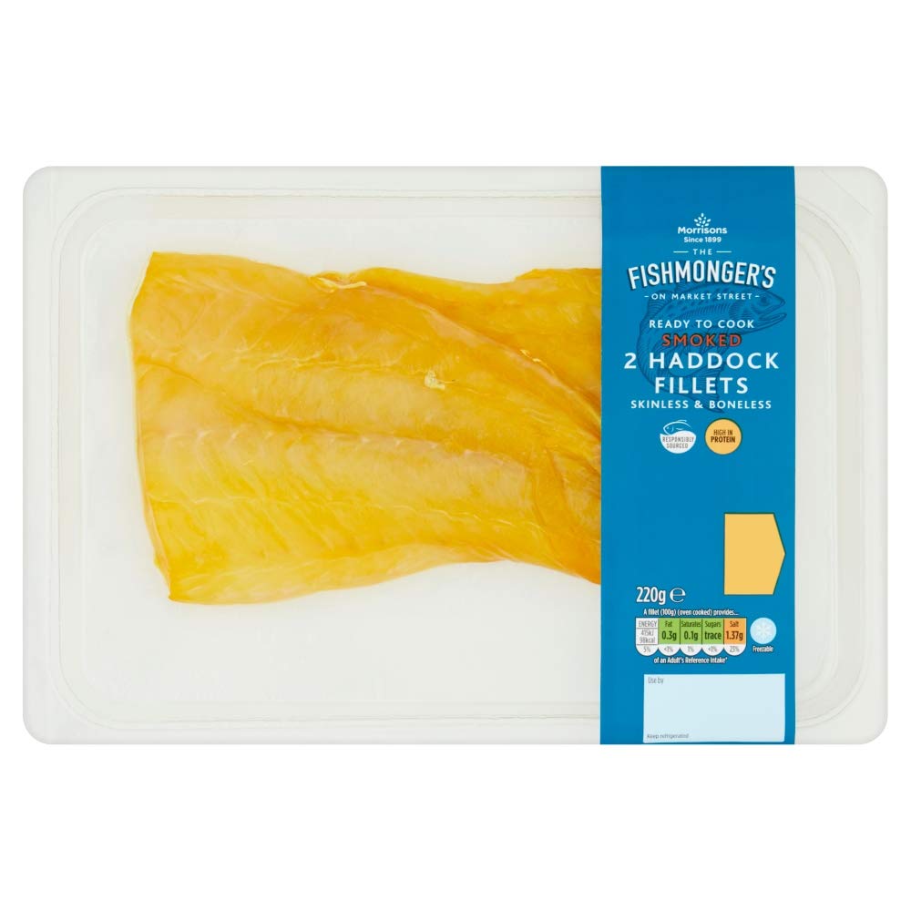 Morrisons The Fishmonger's On Market Street 2 Smoked Haddock Fillets 220g
