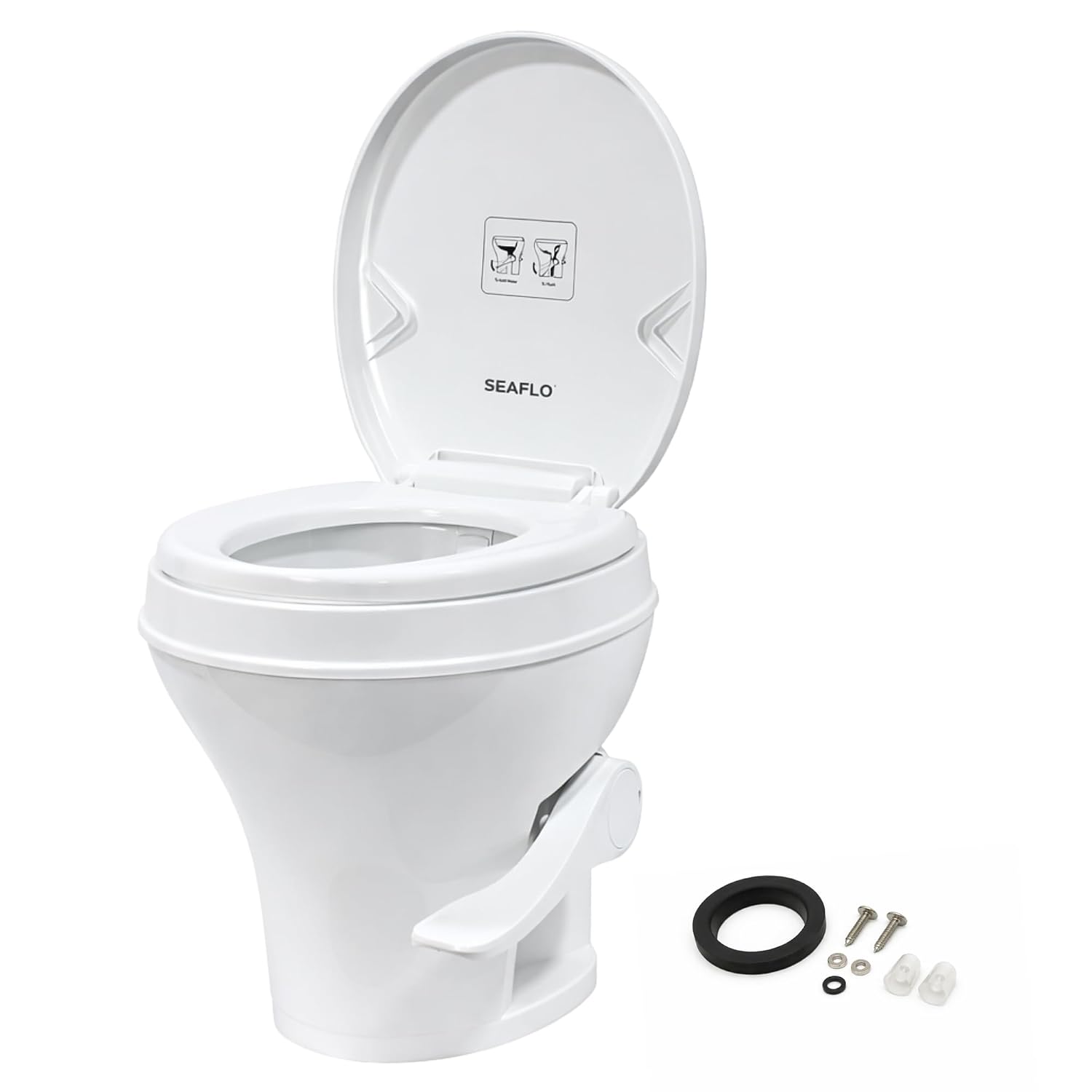 SeaFlo Residential Height RV Toilet - Review, Price and Buying Guide
