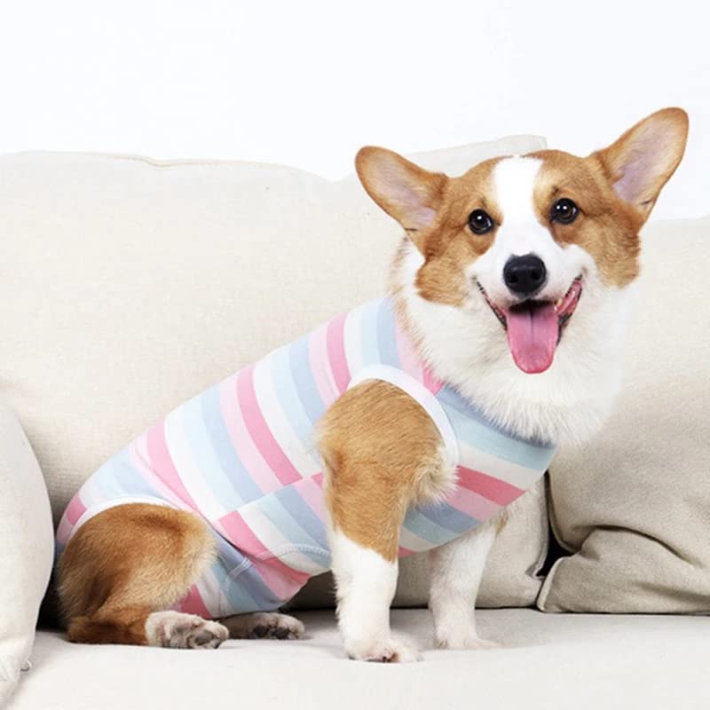 My Furry Friend Dog Surgery Recovery Suit for After Surgery Male/Female Dogs, Pink, Extra Large