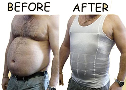 Men's Body Shaper Vest for Weight Loss Slimming Shirt Compression Waist Underwear2