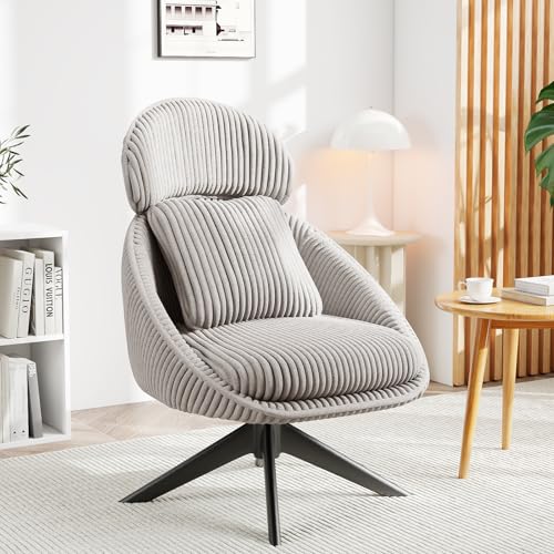 Sillón Plegable Corduroy Gris miniatura 3