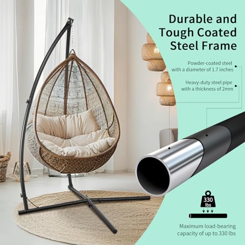 Support de balançoire robuste TLSUNNY extérieur et intérieur en acier - 6