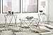 Signature Design by Ashley Madanere Modern Chrome 3-Piece Occasional Table Set, Includes Coffee Table and 2 End Tables, Silver