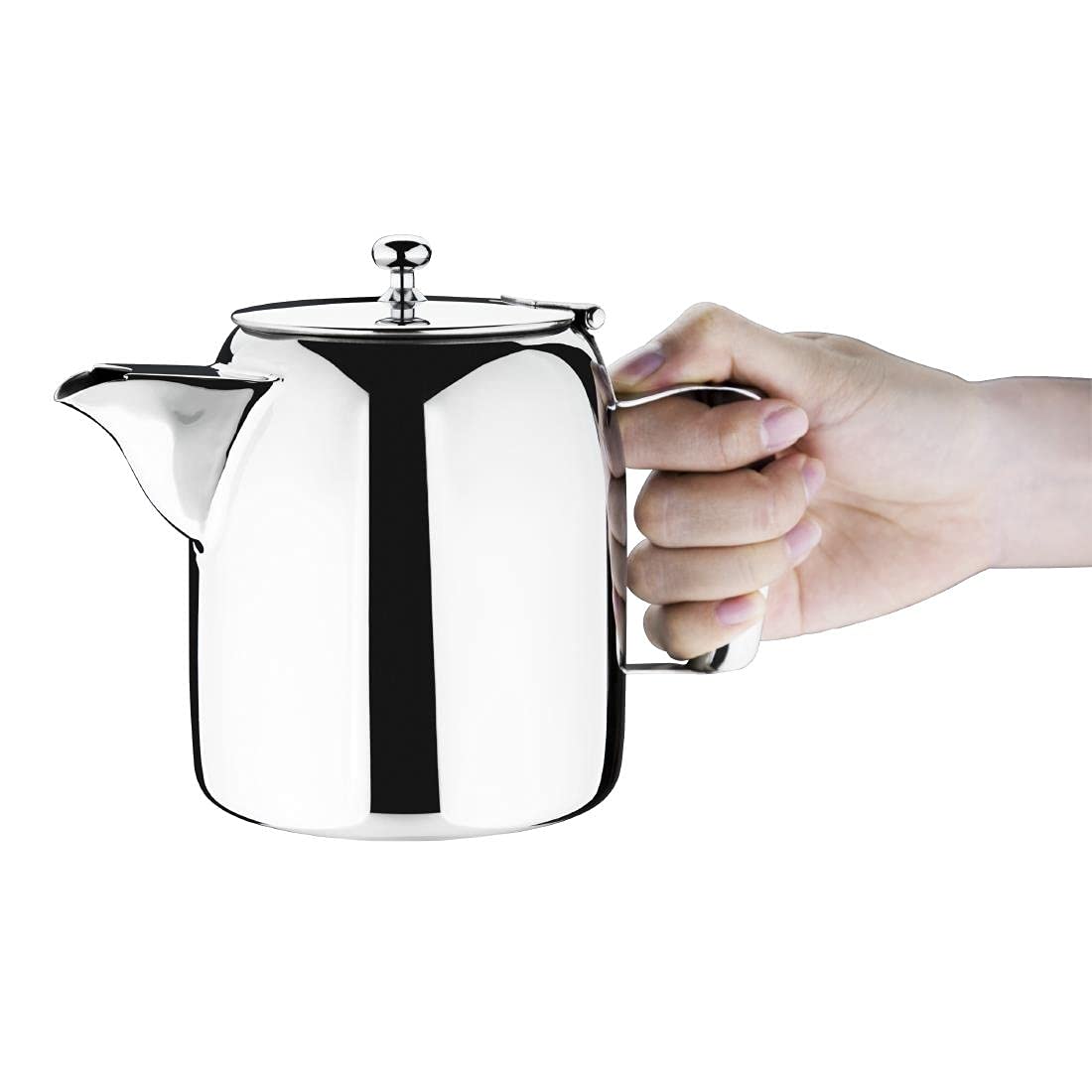 Olympia Cosmos Tea or Coffee Pot 32oz Capacity Stainless Steel teapot or Coffee Pot.