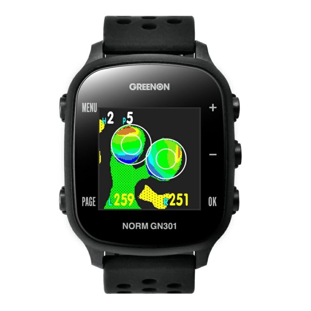 GREENON GPSナビウォッチ ブラック GREENON グリーンオン THE GOLF WATCH PREMIUM II （ブラック