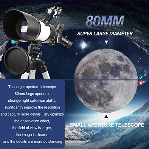 Teleskop für Astronomie für Kinder & Kinder & Erwachsene Anfänger – Bild 5