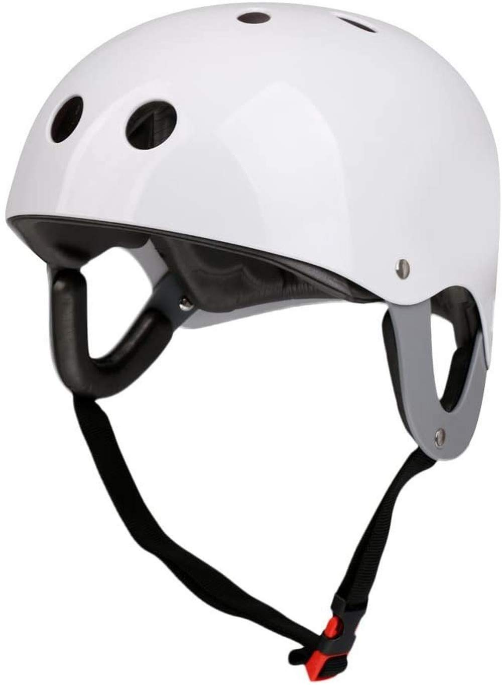 Casco de seguridad para deportes acuáticos kayak kitesurf windsurf vela patinaje 57-62 cm blanco